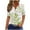 Green, variant on Oversized T Shirts Casual Tops Women Sexy Plus Size Tops V-Neck Blouse Short Sleeve Blouse Mock Pocket