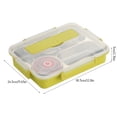 thumbnail image 4 of Toystoory Fiambrera Caja de alimentos a prueba de fugas de acero inoxidable Contenedor de almacenamiento de comidas con aislamiento térmico, Verde, L Suministros térmicos fruta verde L Toystoory HA006687-07, 4 of 6
