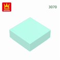 thumbnail image 1 of 3070 50g/333PCS Smooth Tile 1X1 Building Blocks Loose Parts Compatible with Bricks DIY Children's Toy Assembly Storage 55.Aqua about 333 PCS, 1 of 6