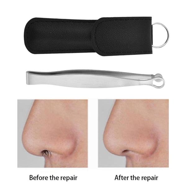 Pinzas para recortar , herramienta compacta , recortadora inoxidable Plata shamjiam Pinzas para el pelo de la nariz