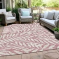 thumbnail image 6 of Addison Rugs Chantille Indoor/Outdoor Transitional Floral Blush Washable Rectangle Rug, 5' x 7'6", 6 of 6