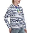 thumbnail image 6 of Fotbe Sea Underwater Turtles Pattern Womens Long Sleeve Hoodie, Pullover Hooded Sweatshirt, Kangaroo Pocket Hoodie with Eye-catching Drawstrings-Large, 6 of 7