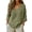 Green, variant on Linen Tops for Women Summer Gauze Shirts 3/4 Sleeve V Neck Blouses Dressy Casual Tunic Loose Vacation Clothes