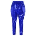 thumbnail image 2 of Aislor Kids Girls Boys Shiny Metallic Dance Harem Pant Gymnastics Athletic Leggings for Jazz Hip Hop Latin Ballet Dance, 2 of 7