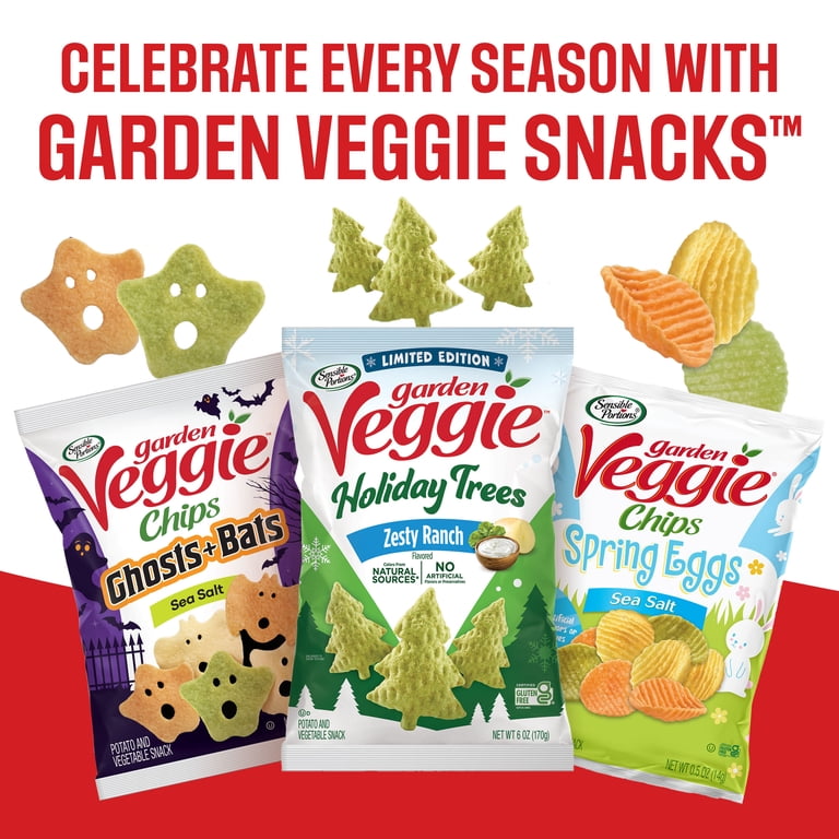 Sensible Portions Garden Veggie Mini Hearts Sea Salt Snack Chips