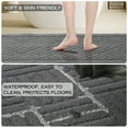 thumbnail image 4 of Kitchen Rugs Sets of 2 YEERSWAG 22"x 30"+ 22"x48“ Runner Rugs for Kitchen, Washable Kitchen Mat Soft Comfort Floor Mat Polypropylene Non-Slip Rug for Kitchen Hallway Office Sink Laundry, 4 of 8