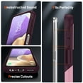 thumbnail image 6 of Nalacover Samsung Galaxy A32 4G Case, Heavy Duty 3 in 1 Rugged Shockproof Rugged Silicone Hybrid Hard PC Soft TPU Bumper Camera Raised Drop Protective Girls Women Boy Men Phone Covers, Rose, 6 of 8