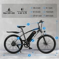 thumbnail image 4 of VARUN 24-inch Electric Mountain Bike, City Bike, 350W Motor with 36V 7.8AH Removable Battery, Single Speed E-Bike, Front Suspension and Dual Disc Mechanical Brakes, Black, 4 of 6
