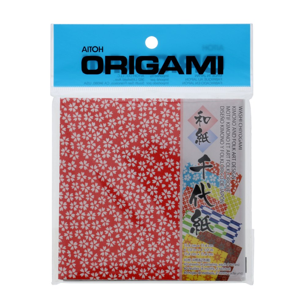 Aitoh Origami Paper Sheet Kimono/Folk Art, 4.5"