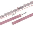 thumbnail image 3 of Cinturón de novia uxcell con cinta multicolor diamantes de imitación Rosa palido 273 x 3cm, 3 of 6