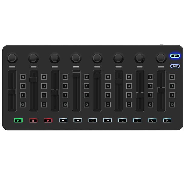 M-VAVE - Mezclador de control inalámbrico MID, teclado dinámico profesional semiponderado Bluetooth,