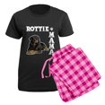 thumbnail image 5 of CafePress - ROTTIE MAMA Women's Dark Pajamas - Women's Short Sleeve Print T-Shirt and Pants Dark Cotton Pajama Set, 5 of 7