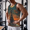 thumbnail image 5 of Hirioo Sunset Prairie Meditating Horse for Men's Workout Tank Top Sleeveless Shirts Quick Dry for Men-XX-Large, 5 of 7