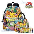 thumbnail image 2 of Bolsa de pokemon pikachu mochila estuchera de tres piezas, 2 of 4
