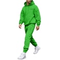 thumbnail image 2 of Ceisia Men's Loose Fit Hooded Sweatshirt & Jogger Pants Set | Casual Warm Two-Piece Tracksuit Gifts, 2 of 5