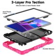 thumbnail image 4 of XYX for Lenovo Tab 10.1 2025 TB-311XU/K10C TB-311FU Case 10.1 inch, 3in1 Heavy Duty Shockproof Tablet Case with Stand, Shoulder Strap, Rose, 4 of 7