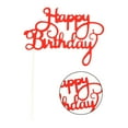 thumbnail image 2 of Happy Birthday Letters Glitter Paper Cake Topper Cupcake Dessert Flag Party Celebration Decoration, 2 of 8