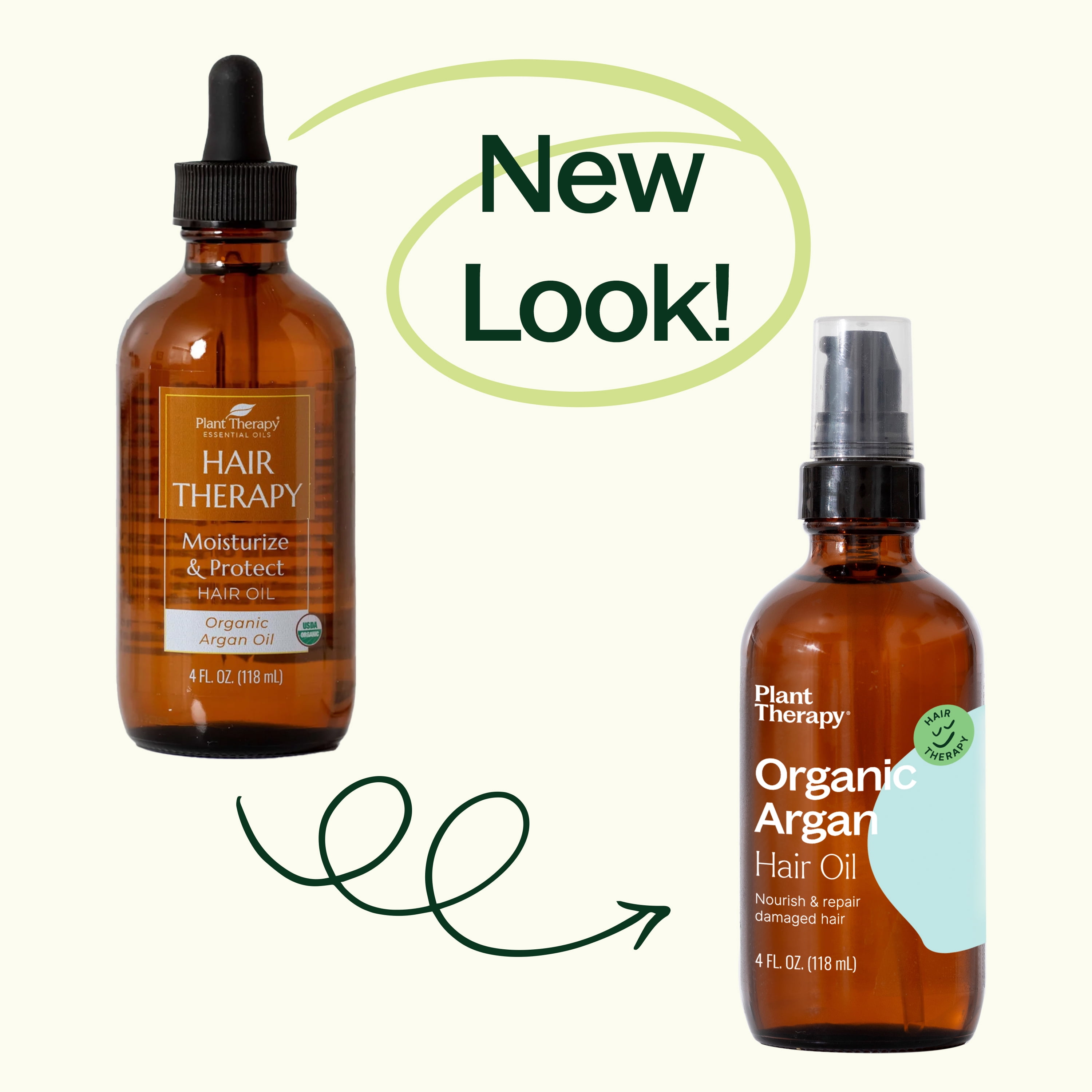Plant Therapy Organic Argan Hair Oil, USDA Certified, First-Press, Virgin, For Face, Hair, Skin, Nails and Cuticles 4 oz