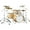 Multicolor, variant on Yamaha Tour Custom Maple 4-Piece Shell Pack With 22" Bass Drum Butterscotch Satin