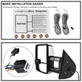 thumbnail image 7 of Spec-D Tuning Facelift Style Power + Heated Towing Mirrors Chrome w/Smoke LED Signal Compatible with 2007-2013 Chevy Silverado GMC Sierra 1500 2500HD 3500HD Left + Right Pair, 7 of 7