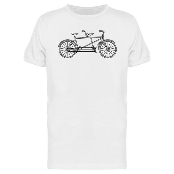 Tandem Bike Design T-Shirt Men -Image by Shutterstock, Male Small