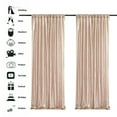 thumbnail image 2 of Bxaolu Rose Sequin Backdrop 2 Panels 2FTx8FT Christmas Party Backdrop Curtains Glitter Photo Background for Wedding Birthday Stage Decorations, 2 of 8