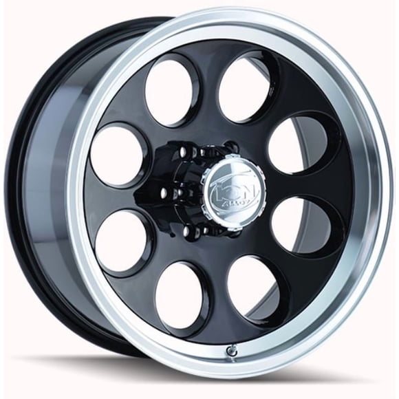 ION Wheels Wheel 171-6183B Series 171; 16 Inch Diameter x 10 Inch Width; 6 x 139.7 Millimeter/6 x 5.50 Inch Bolt Pattern; 60 Degree Conical Seat Lug; -38 Millimeter Offset; 4.00 Inch Backspacing