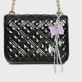 thumbnail image 2 of Unique Bargains 1 Pc Handbag Charms Keychains Fashionable Bow Heart Bag Accessories Purple, 2 of 5