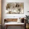 thumbnail image 3 of Elephant Stock Lush Black Forest Wall Art - Horizontal Multi Panel Canvas - Living Room Wall Decor - Floral And Botanical Multi Panel - White And Gray Decor By Allison Pearce - 50" x 32", 3 of 8