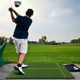thumbnail image 2 of Costway 5 x 4 FT Golf Hitting Mat Artificial Indoor Outdoor Turf Golf Training Mat 25 mm, 2 of 9