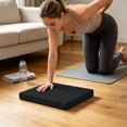 thumbnail image 5 of Solid color Knee Kneeling Pad, Heavy-Duty Foam Stability Cushion, Durable Solid Black Kneeling Mat for Yoga, Pilates, Weightlifting, Floor Exercises & Gym Equipment Protection, Black, 5 of 6