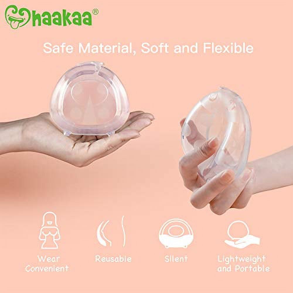 Haakaa Manual Breast Pump & Breast Shell Set for Collecting Breastmilk, BPA Free