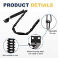 thumbnail image 3 of Uxcell Screen Door Chain,(25 Inch, Black) (1 Pcs), Zinc Plated Steel Spring Storm Door Protector with Plastic Tube, Suit for - Medium Lightweight Storm Screen Doors Windows, 3 of 6