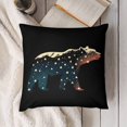 thumbnail image 4 of Alaska Bear Throw Pillow Cases Plush Pillow Cover Decorative Pillowcases Zipper Closure Cushion Covers for Couch Living Room Bedroom 16 "x16 ", 4 of 8