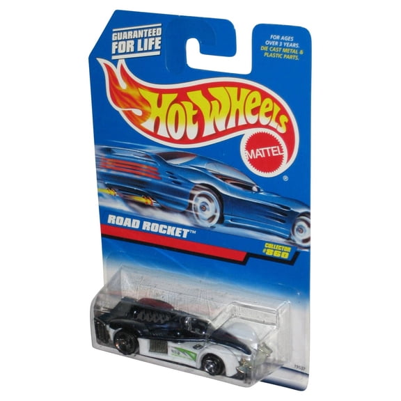 Hot Wheels Road Rocket (1997) Black & White Toy Car #860
