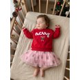 thumbnail image 4 of Conjunto navideño para bebé niña: sudadera de manga larga con falda de tul., 4 of 9