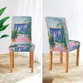 thumbnail image 3 of Yayeee 2 Pack Dining Chair Covers Stretch Parson Chairs Slipcovers Seat Protector, Boat Seaside, 3 of 6