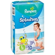 Pampers Splashers Size L Disposable Swim Pants 10 Ct Pack