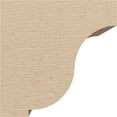 thumbnail image 3 of 4"W x 4"D x 4"H Wide Van Buren Rough Cedar Woodgrain TimberThane Corbel, Primed Tan, 3 of 6