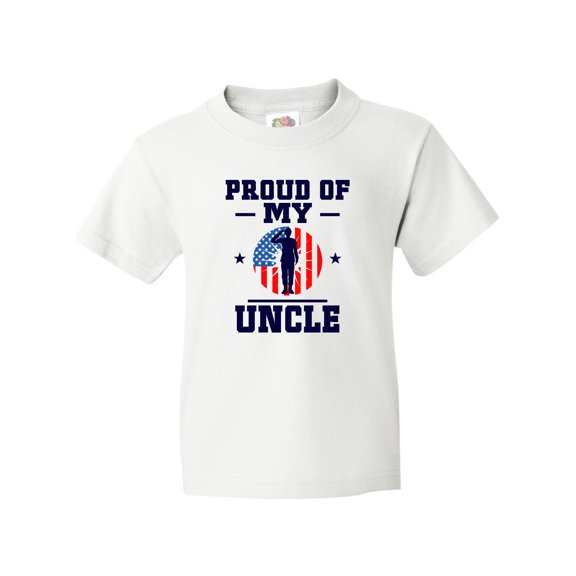 Inktastic Military Uncle Proud Nephew Youth T-Shirt