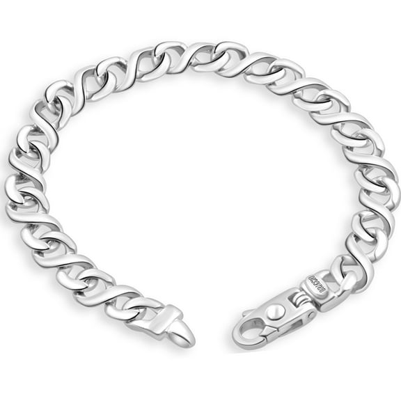 Pompeii Men's Link 14k Gold (33gram) or Platinum (54gram) Bracelet 8.5" (,)