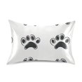 thumbnail image 7 of Yayeee Pillowcase King Size Set of 2 Satin Wrinkle Resistant Pillow Case, Cartoon Cat Paw, 7 of 7
