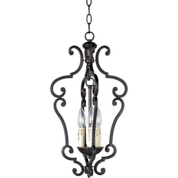 -Three Light Entry Foyer Pendant in European Style-11 inches Wide By 21.5 inches High Bailey Street Home 93-Bel-596612