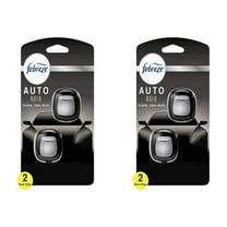 Febreze Vent Clip Car Air Freshener, Odor Eliminator, Auto Noir Scent, 4 Clips (2 Packs) C40