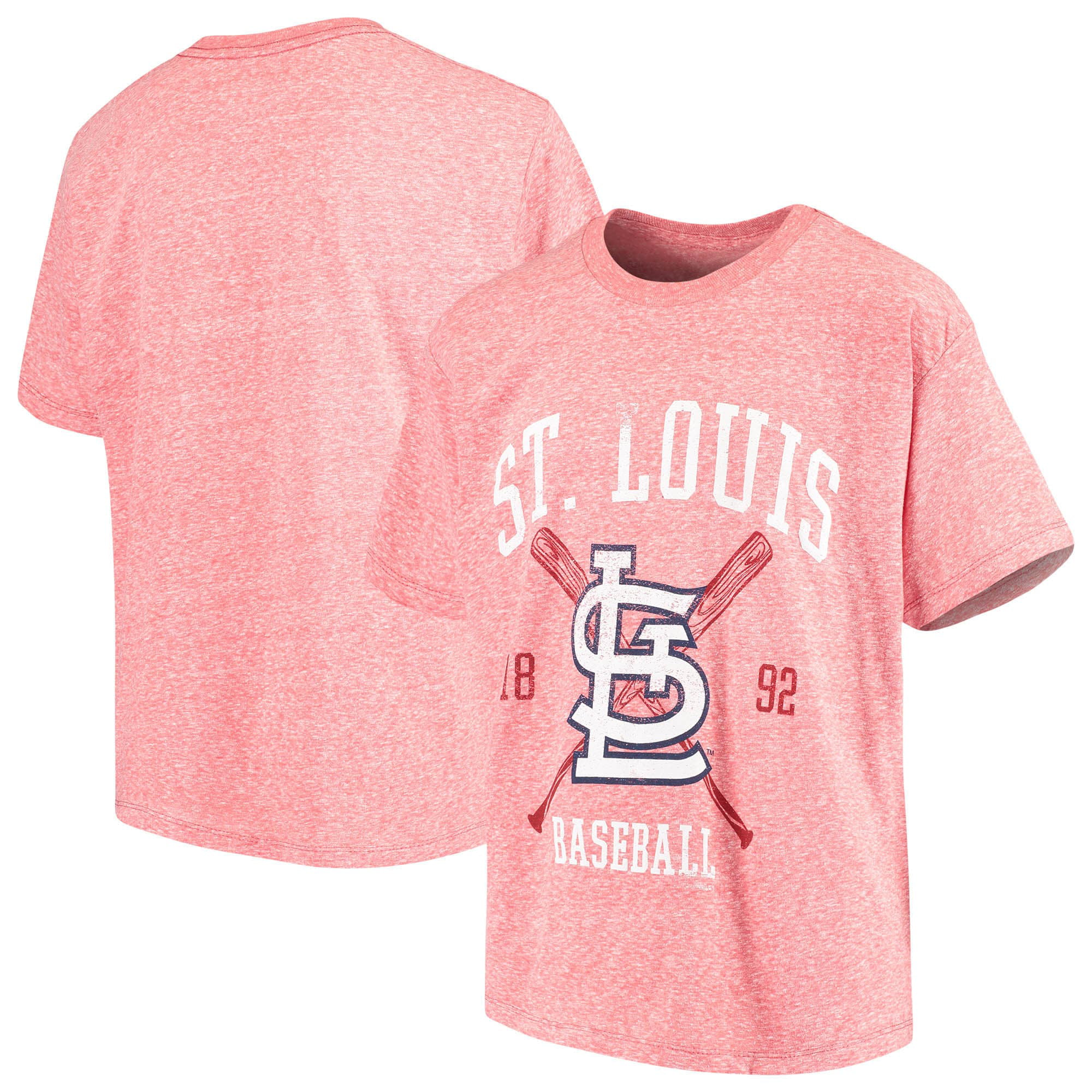 Stitches - St. Louis Cardinals Youth Heather T-Shirt - Red - 0 - 0