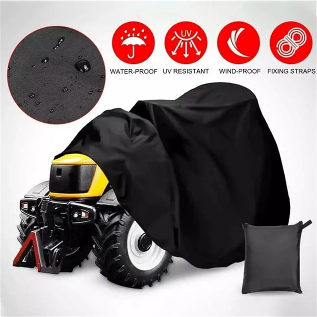 Meiiso Liquidation Ventes Aujourd'hui Aubaines Prime! Housse de Protection, Housse de Protection Imperméable pour VTT Housse pour VTT Protège-Feuille Robuste Housse de Tondeuse Universelle 72 Pouces/55 Pouces Long Tondeuse Tracteur (Noir)