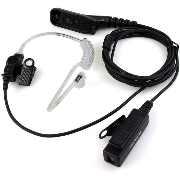 Retevis R-1M21 Two-wire Large PTT Acoustic Tube Earpiece (Multi Pin) for Motorola XPR6000 XPR6550 DP4800 DP4801 P8268