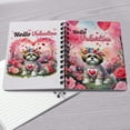 thumbnail image 4 of Hello Valentine’s Day Shih Tzu Flower Crown Romantic Pink Floral Spiral Bound Journal Lion Dog Lover Gifts 5x7in Spiral Notebook - 00031, 4 of 5