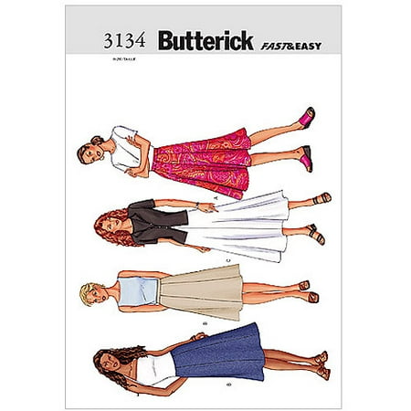 Butterick Pattern Misses' Skirt, (14, 16, 18)