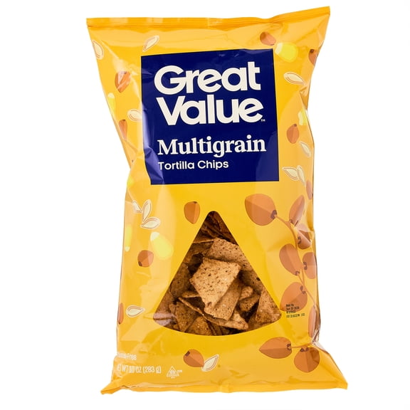 Great Value Multigrain Tortilla Chips, 10 oz